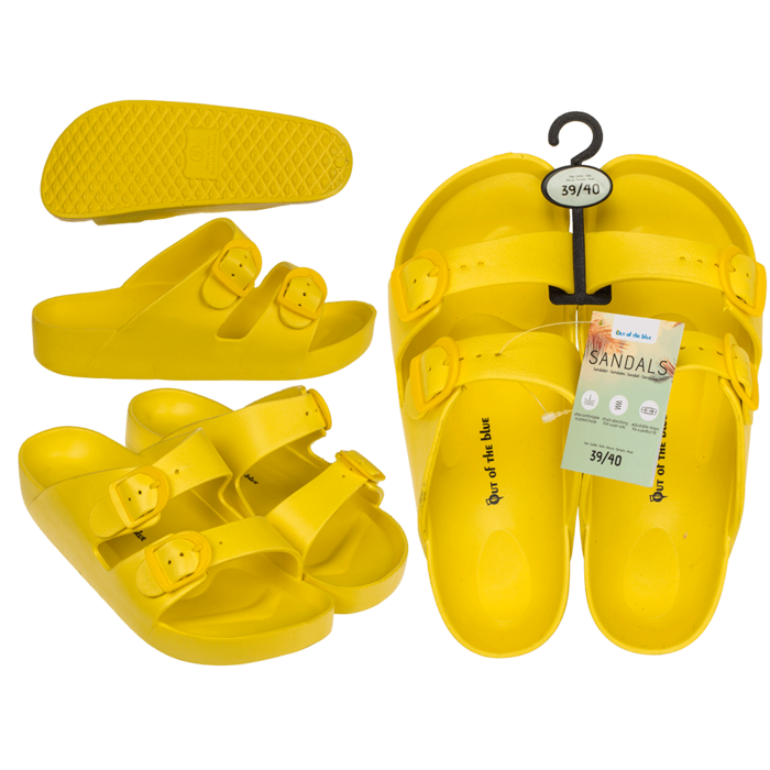 Woman sandals, mustard, size 39/40,
