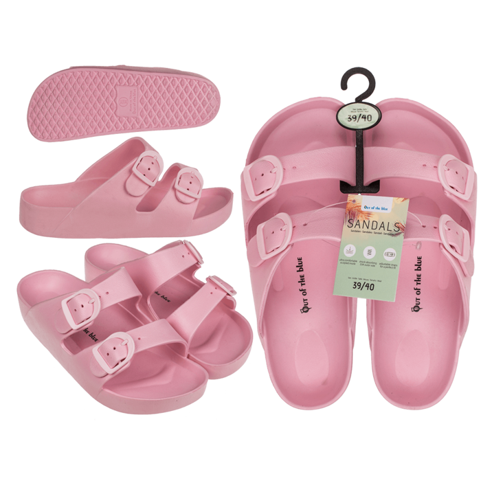 Woman sandals, pink, size 39/40,