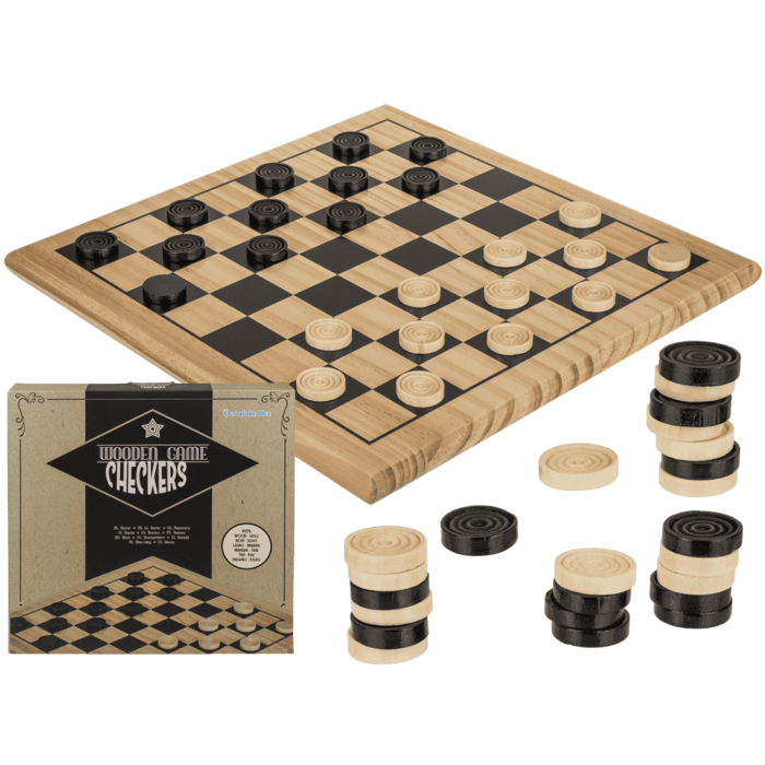 Wood-game, Checkers,