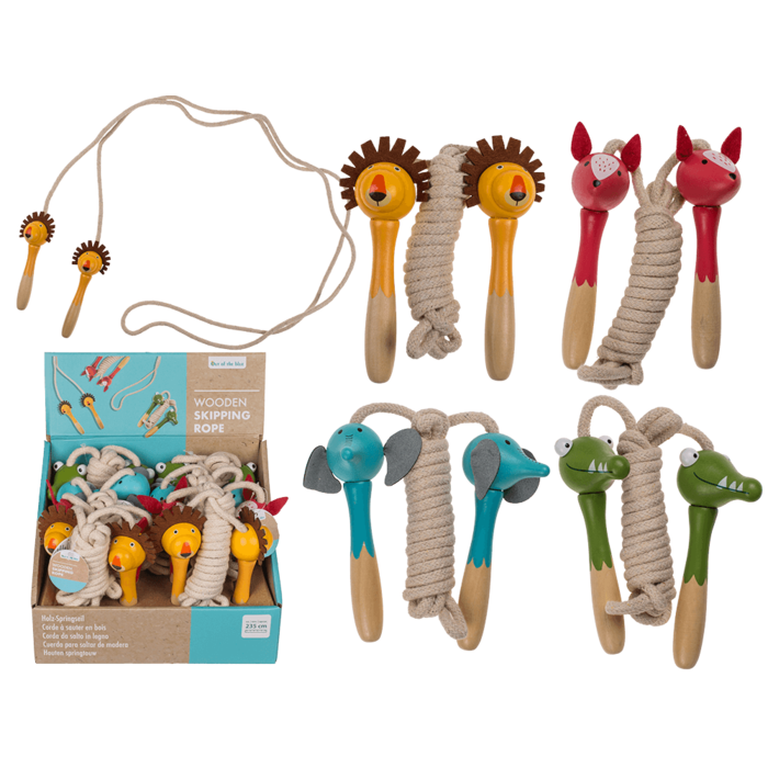 Wooden skipping rope, animal