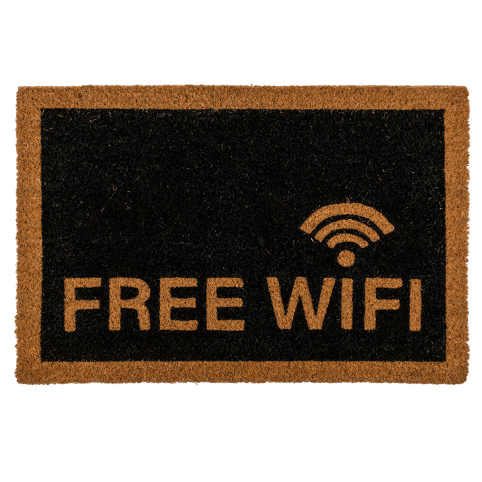Zerbino,Free Wifi, fibra di cocco/PVC,