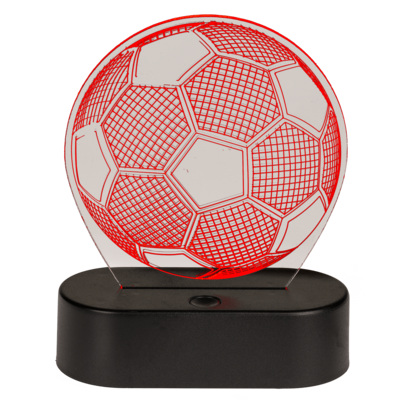 3D-Lamp, Soccer, ca. 16 x 12 cm, plastic,