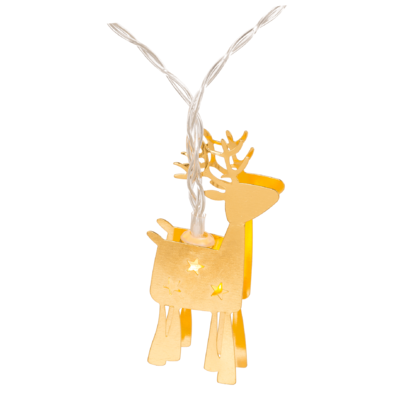 3D LED light chain, Metallic Deers.