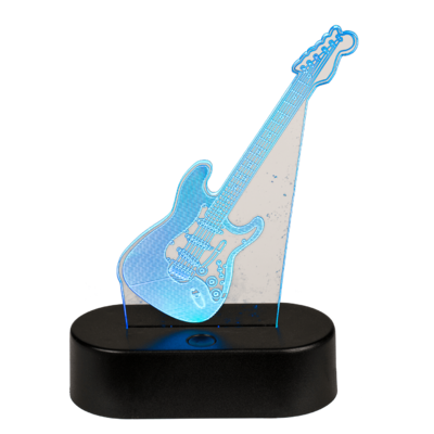 3D-Leuchte, Gitarre, ca. 18 x 12 cm,