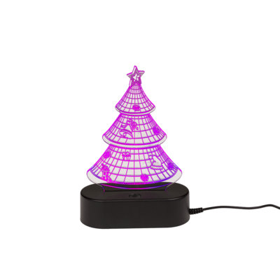 3D-Leuchte, Weihnachtsbaum, ca. 19 cm,