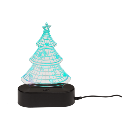 3D-Leuchte, Weihnachtsbaum, ca. 19 cm,