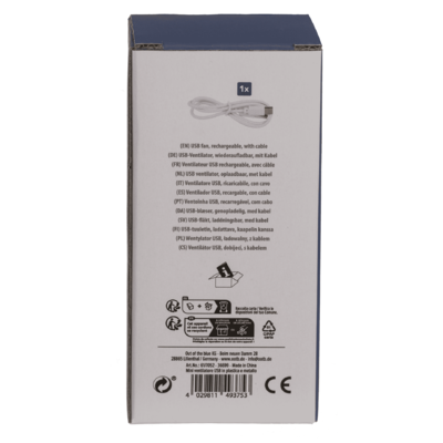 Abanico con humidificador, 16