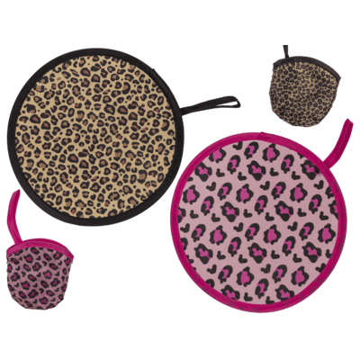 Abanico de bolsillo plegable, leopardo