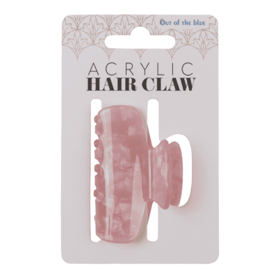 Acrylic hair claw, round, 6 cm,