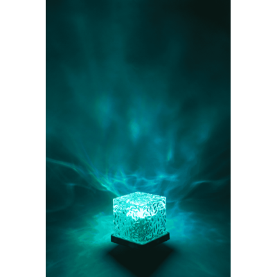 Acrylic lamp, Waves, 11.5 x 11.5 x 11.5 cm,