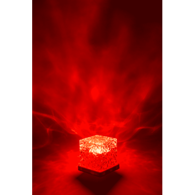 Acrylic lamp, Waves, 11.5 x 11.5 x 11.5 cm,
