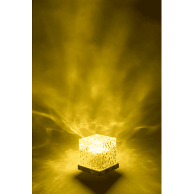 Acrylic lamp, Waves, 11.5 x 11.5 x 11.5 cm,