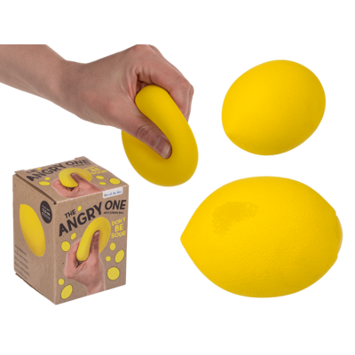 Antistress-Ball, Zitrone, ca. 12,5 cm,