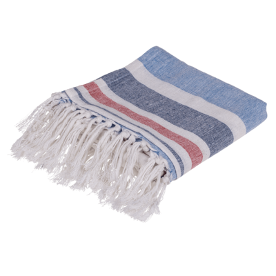 Asciugamano Fouta bianco/blu/rot (per sauna &,
