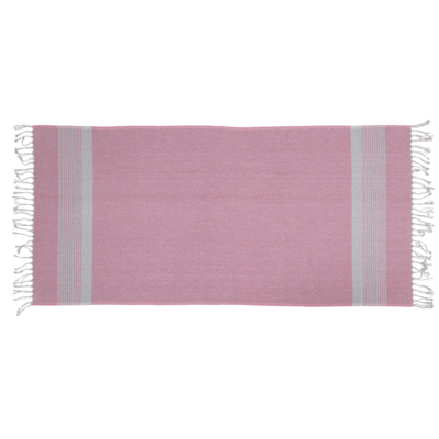 Asciugamano Fouta bianco/rosa (per sauna &,