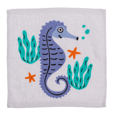 Asciugamano magico in cotone, Animali marini,