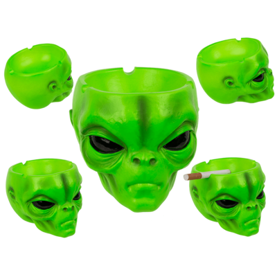 Ashtray, Alien head, ca. 10 x7 cm,