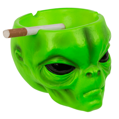 Ashtray, Alien head, ca. 10 x7 cm,
