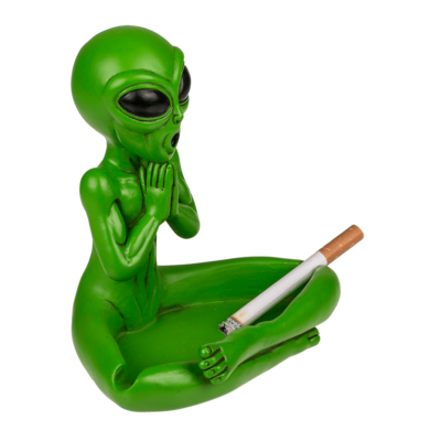 Ashtray, Yoga Alien, ca. 13,5 cm,