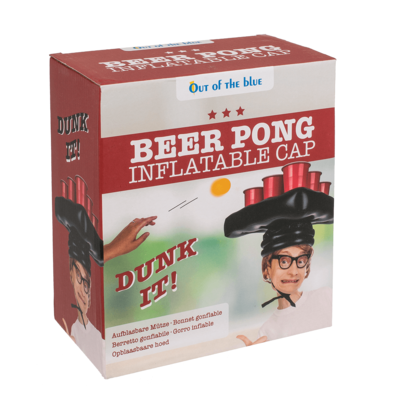 Aufblasbare Mütze, Beer Pong Game,
