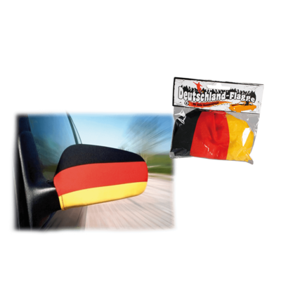 Außenspiegelfahne mit Gummizug, Deutschlandflagge,