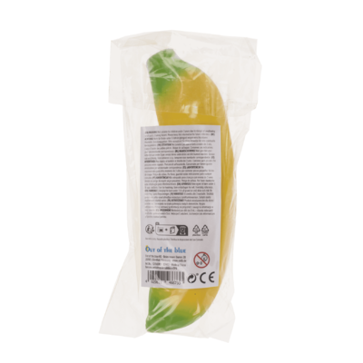 Banane anti-stress, environ 18 cm,