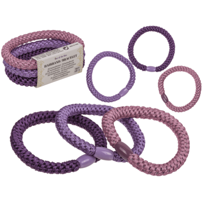 Bandeau/bracelet textile, Purple Shades