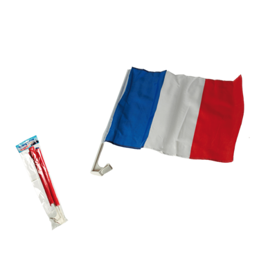 Bandera francesa para coches, aprox. 30 x 45 cm,