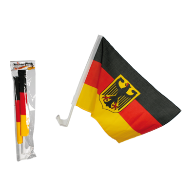 Bandiera tedesca con stemma dell´aquila per auto,