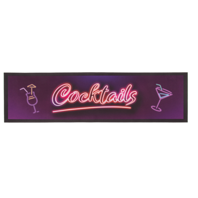 Bar-Läufer, Cocktails, ca. 89 x 25 cm,