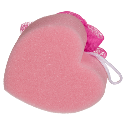 Bath sponge, Heart, ca. 12 cm,