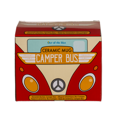 Becher, Camper Bus, ca. 13 x 10 cm,