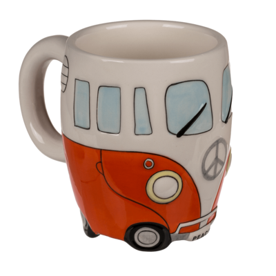 Becher, Camper Bus, ca. 13 x 10 cm,