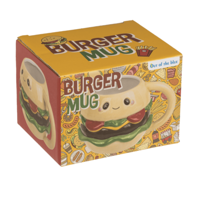 Becher, Kawaii Burger, aus Dolomit,