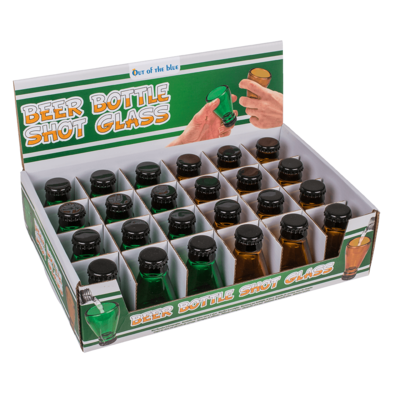 Beer Bottle Shot Glass. for approx. 40 ml,
