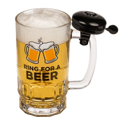 Beer glass with bell,
