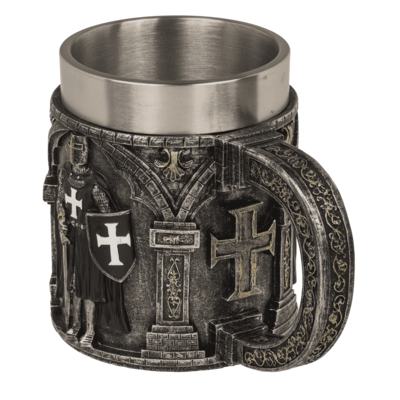 Beer mug, Knight, with stainless steel insert,