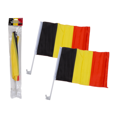 Belgienflagge für Autos, ca. 45 x 30 cm,