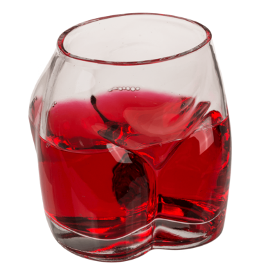 Bicchiere, Bottoms Up, circa 7 x 5 x 9 cm,