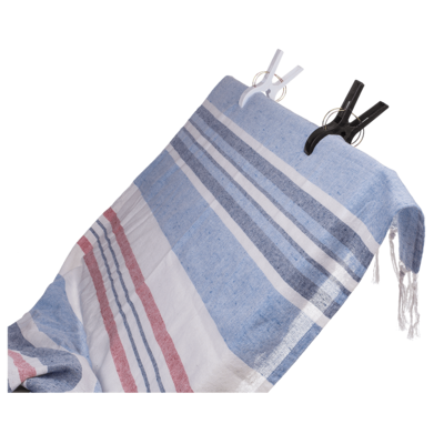 Big beach towel clips, black & white,