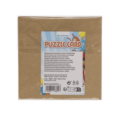 Biglietto regalo quadrato, puzzle