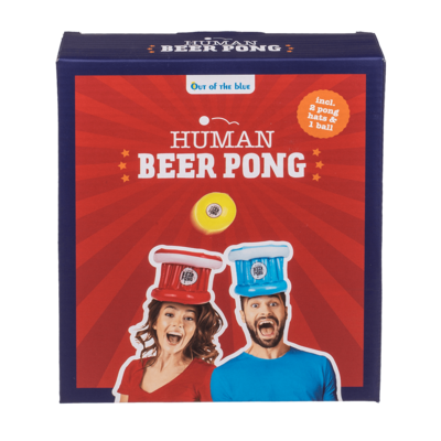 Birra-Ping Pong gonfiabile, con 2 cappelletti e