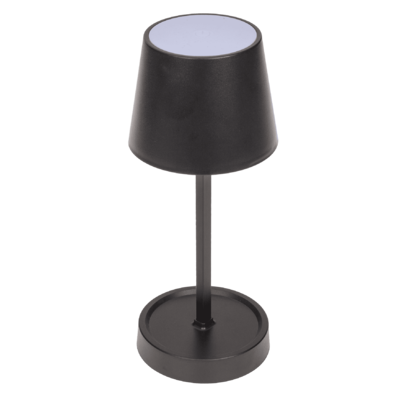 Black colored table lamp with LED,