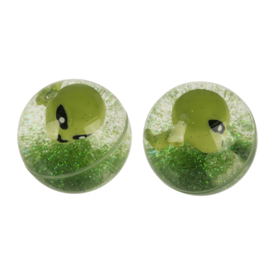 Blinkender Springball, Alien, 6,5 cm,