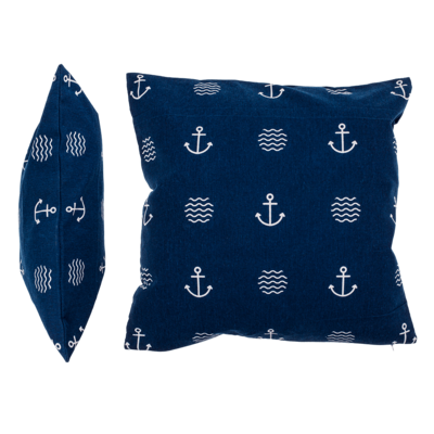 Blue colored decoration cushion, Modern Maritime,