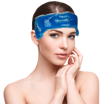 Blue Spa Heating and Cooling Head Wrap,