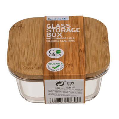 Boite de stockage en verre, pour 350 ml,