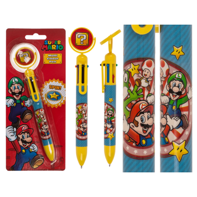 Bolígrafo multicolor, Super Mario,