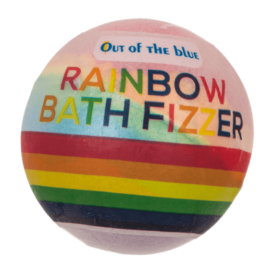 Bola de baño burbujeante, arco iris,