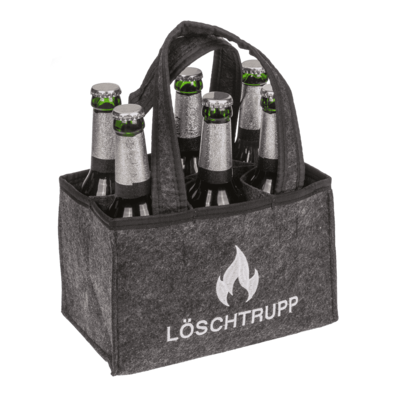 Bolsa de fieltro para botellas con 6